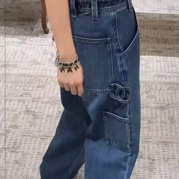 Chanel Cargo Jeans Blue - 8