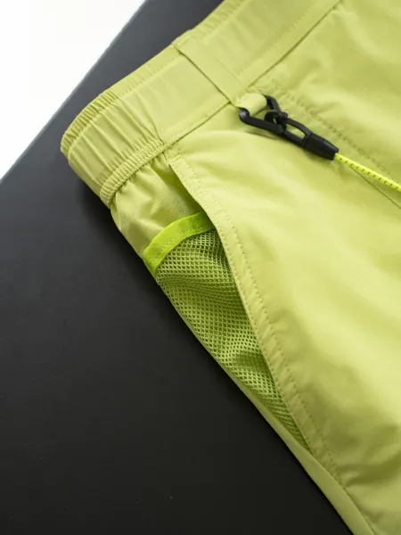 Design Wrap Skirt Shorts Lime Green Functional Sporty Shorts - 20