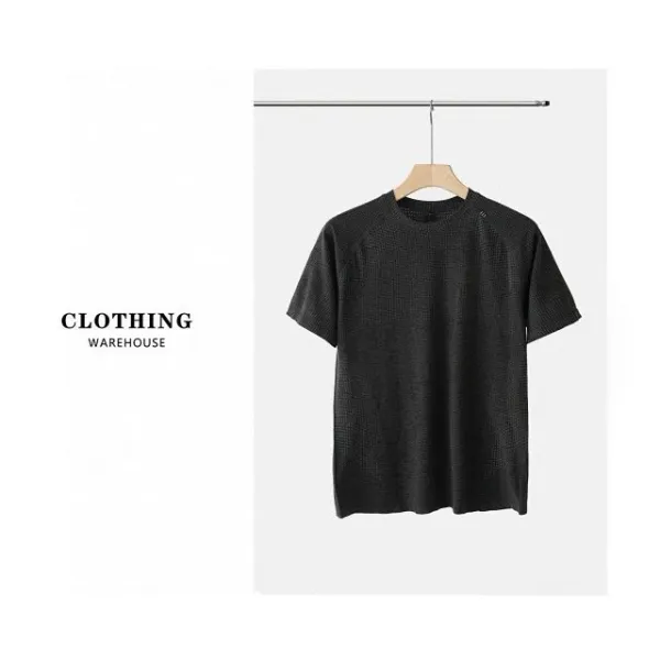 Design Textured Performance T-Shirt Gray - 28