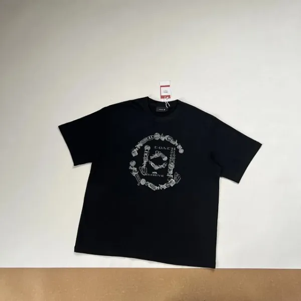 Coach Graphic Print T-Shirt Black - 18