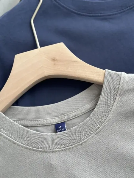 Design Solid Navy Blue T-Shirt - 12