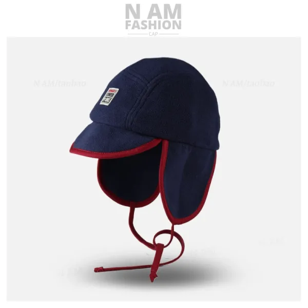 Design N AM Fashion Tricolor Fleece Aviator Cap Multicolor Hat Hats - 11