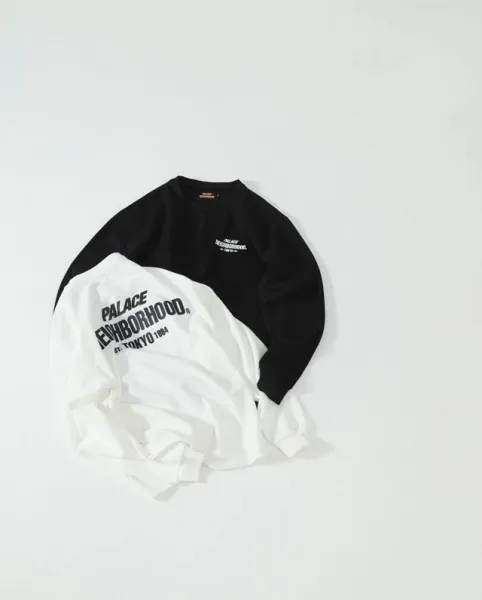 Palace x Neighborhood White Collaboration Hoodie - 14