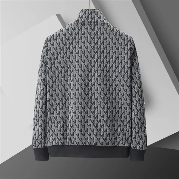 Design Checkerboard Print Hoodie and Sweatpants Set Gray Multicolor - 4