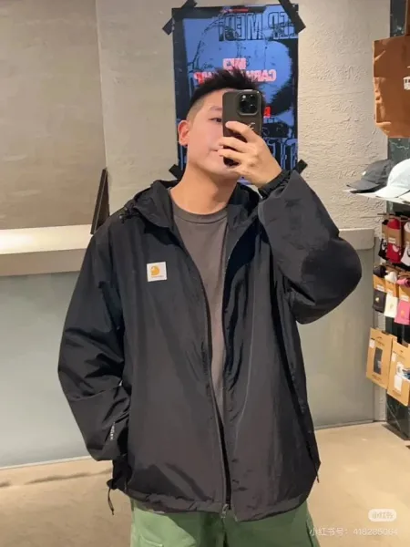 Carhartt Work In Progress Carhartt WIP Windbreaker Black Outerwear - 10