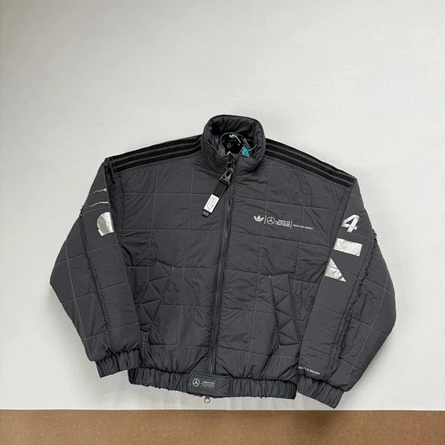 Design Mercedes-AMG Petronas Formula One Team Racing Jacket Black Outerwear Jacket - 19