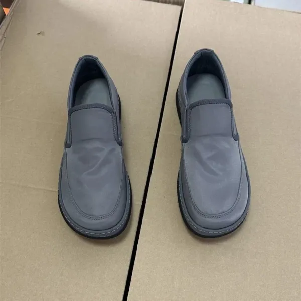 Design Slip-On Loafers Gray Comfort Edition Casual Shoes - 6