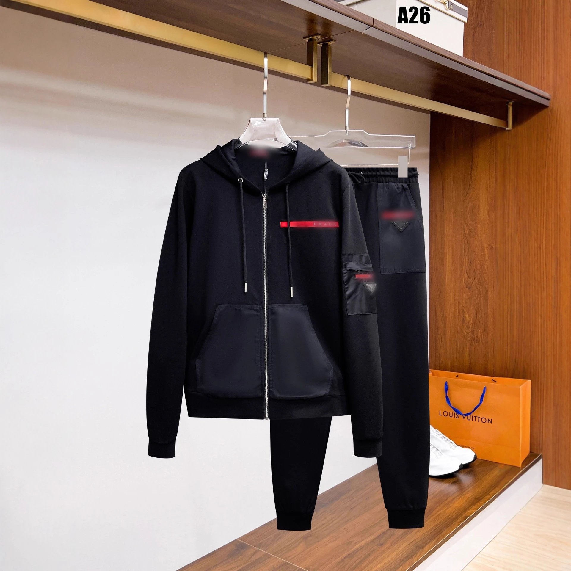Givenchy Track Suit Black White Sporty
