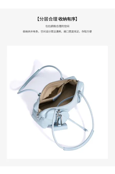 Design Mini Boston Bag in Off-White Patent Leather Handbag - 9