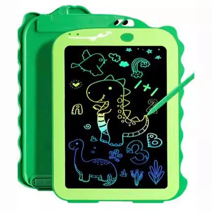 unicorn-shaped white plastic LCD drawing board with colorful screen graphics — SB001365 listing image