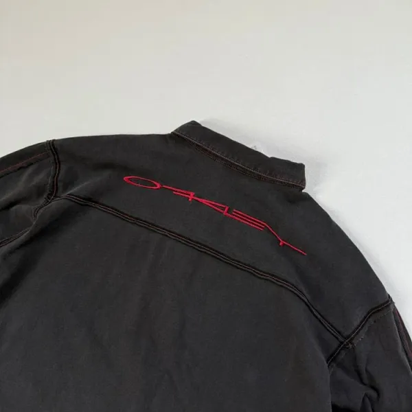 Oakley VTG x Oakley Long Sleeve Polo Black Polo Shirt - 8