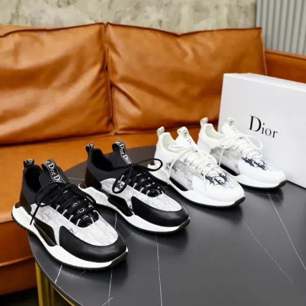 Dior B23 Oblique White Sneakers Chunky Sneakers - 11