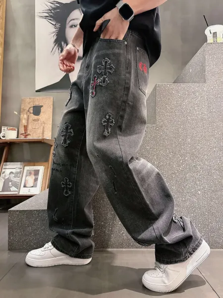 Chrome Hearts Cross-Embellished Black Sweatpants - 27