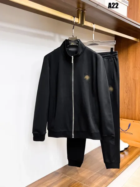 Louis Vuitton Monogram Tape Track Jacket and Pants Set White Tracksuit - 5