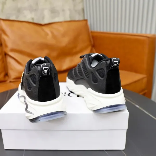 Dior B23 Low White Ice Blue Chunky Sneakers - 7