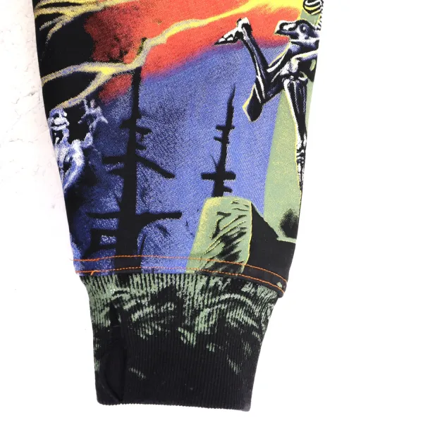 Design Al Drea Valley of the Damned Washed Black Hoodie - 2