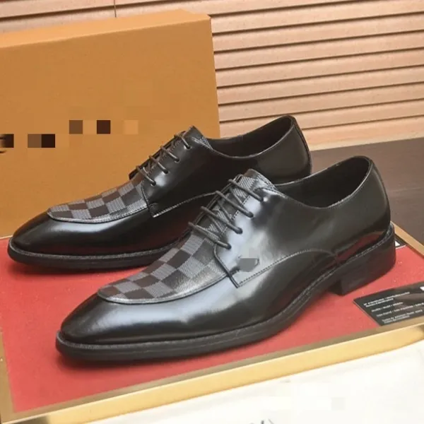Louis Vuitton Oxford Shoes Brown Leather - 6