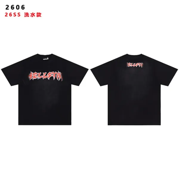 Hellstar Hellsta Washed Black T-Shirt - 4