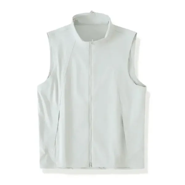 Design Lightweight Technical Vest Olive Green Vest Outerwear.vest - 7