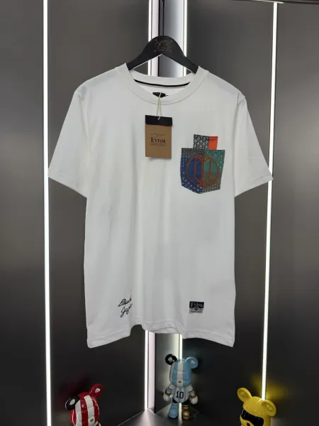 Evisu Craft With Pride Graphic Pocket T-Shirt Black - 43