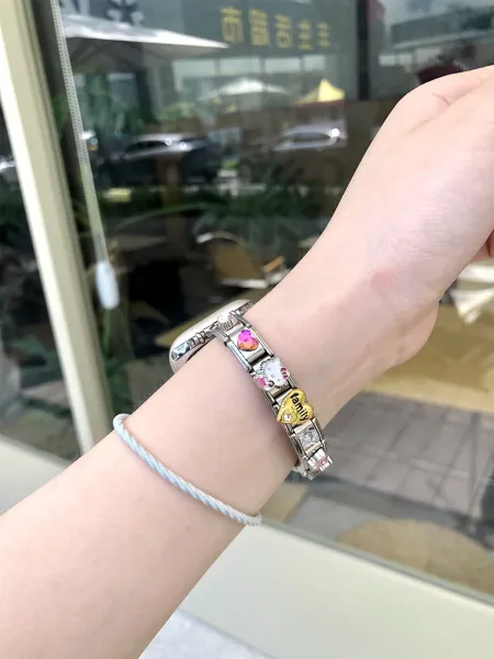 Apple Watch with Custom Charm Bracelet Strap Multicolor Smartwatch - 11