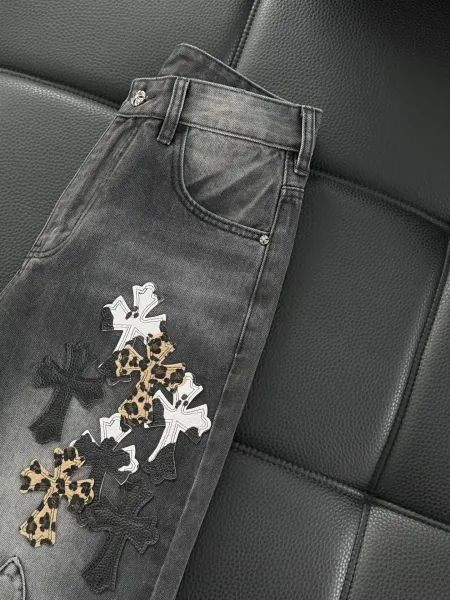 Chrome Hearts Cross-Embellished Black Sweatpants - 40