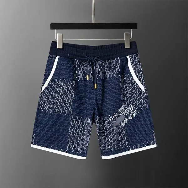Design Geometric Print Swim Shorts Green Swimwear - 3