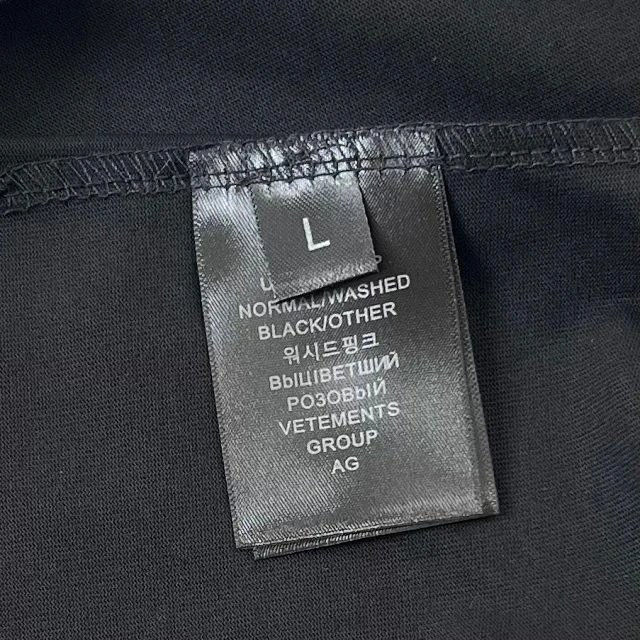 Vetements .com Logo Oversized T-Shirt Black - 22