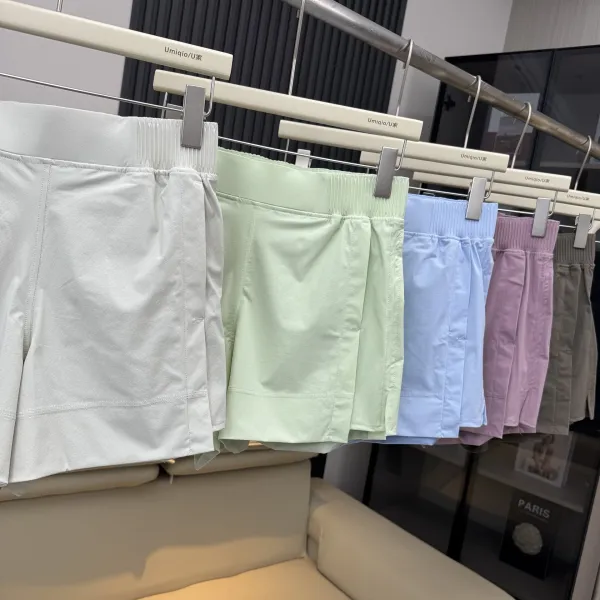 Design Umigio / U Pleated Waist Shorts Lavender Shorts - 10