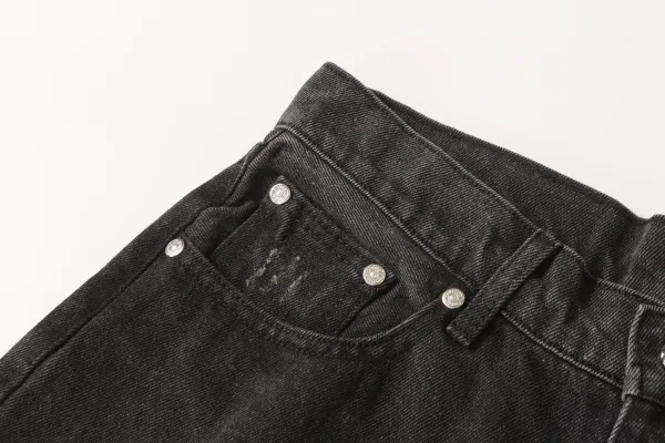 Chrome Hearts Cross Logo Denim Shorts Black - 23