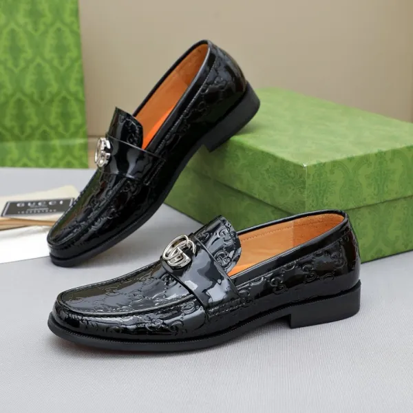 Gucci GG Marmont Loafers Black Monogram Suede Loafers - 12