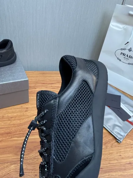 Prada Re-Nylon Mesh Sneakers Army Green - 15