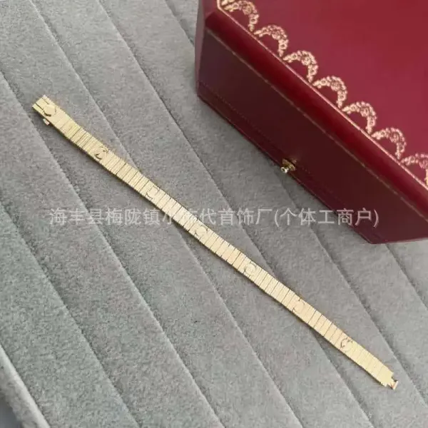 Cartier Love Bracelet Silver Diamond-Set Tennis Bracelet Jewelry - 4