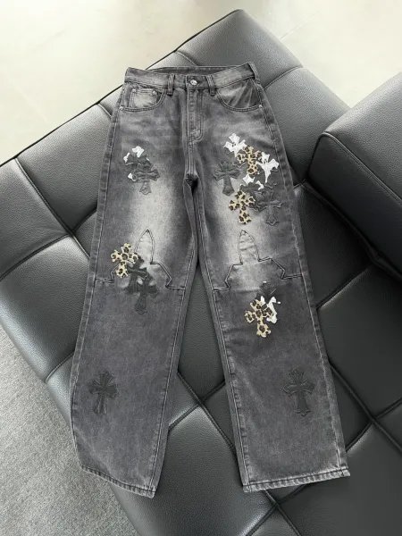 Chrome Hearts Cross-Embellished Black Sweatpants - 38