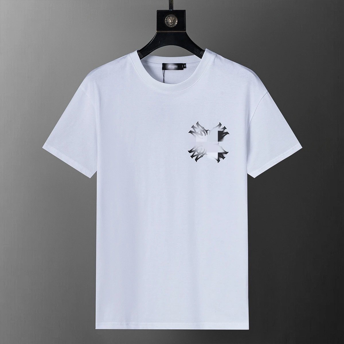 Prada Logo White Textured Crewneck T-Shirt