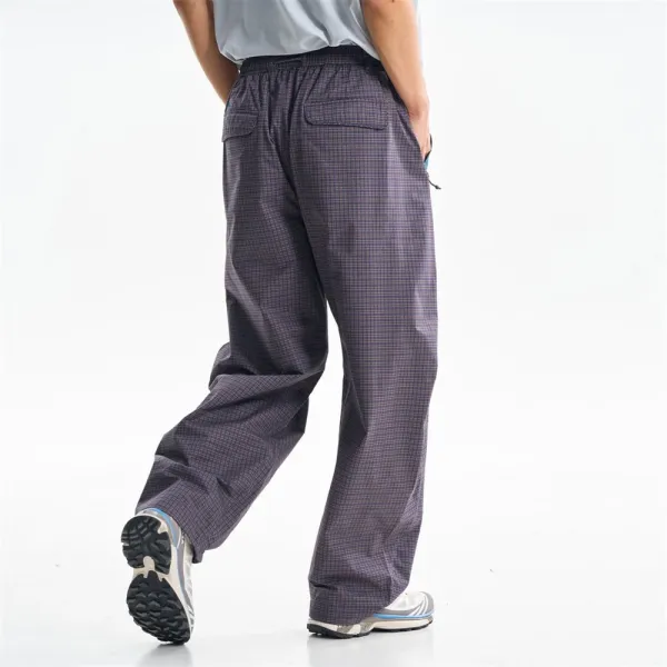 Design Utility Pants Navy with Purple Panel Accents - 8