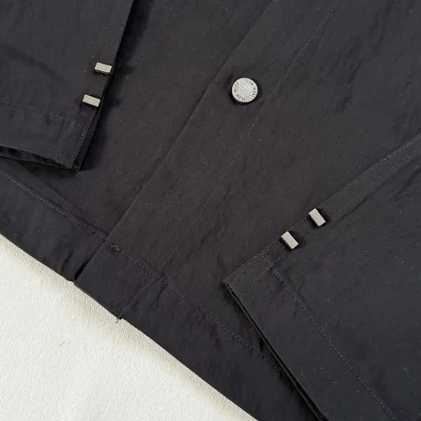 Design Black Mandarin Collar Shirt - 26