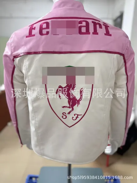 Design Mercedes-Benz x Motul Racing Leather Jacket White / Black Leather Jacket - 22