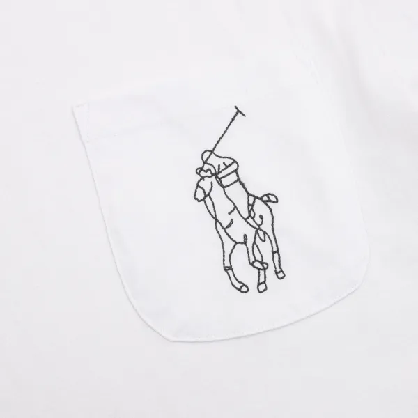 Polo Ralph Lauren Outline Pony Pocket T-Shirt Beige - 12