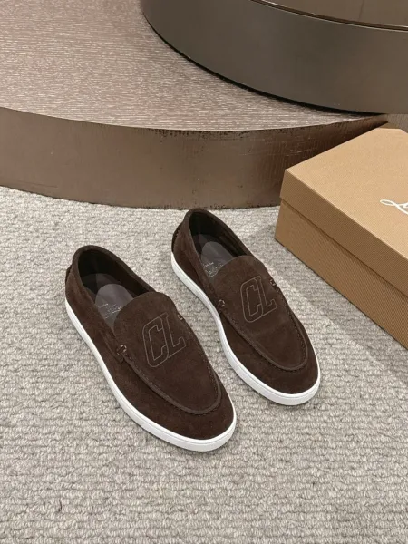 Dior CD Logo Suede Loafers Navy Blue - 3