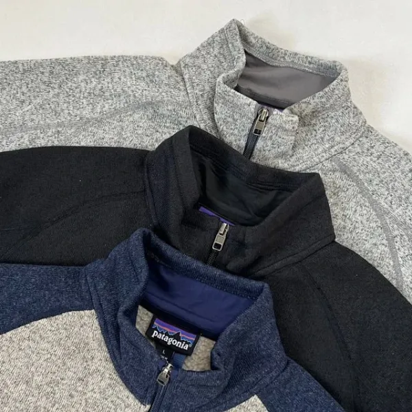 Patagonia Better Sweater Fleece 1 / 4-Zip Gray Outerwear - 34