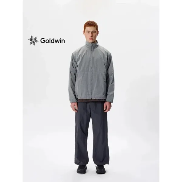 Design Goldwin Grid Tech Windbreaker Gray Jacket Outerwear.windbreaker - 6