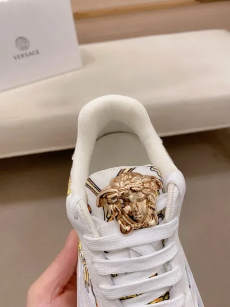 Versace Medusa Baroque Print Black Chunky Sneakers - 3