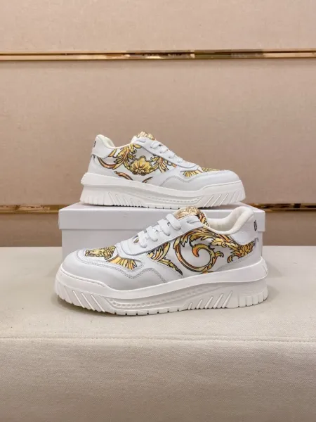 Versace Medusa Baroque Print Black Chunky Sneakers - 5