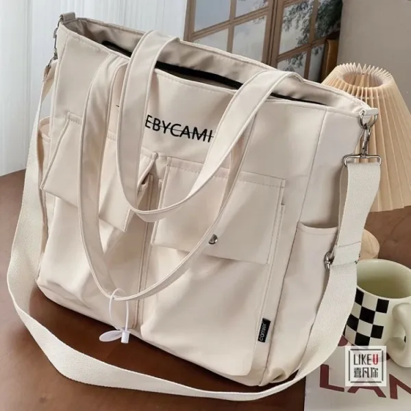 Design MADEBYCAMIER Utility Tote Bag in Dusty Blue Tote Bag - 32