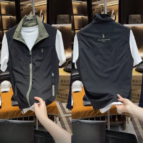 Polo Ralph Lauren Lightweight Vest Black Outerwear.vest - 6