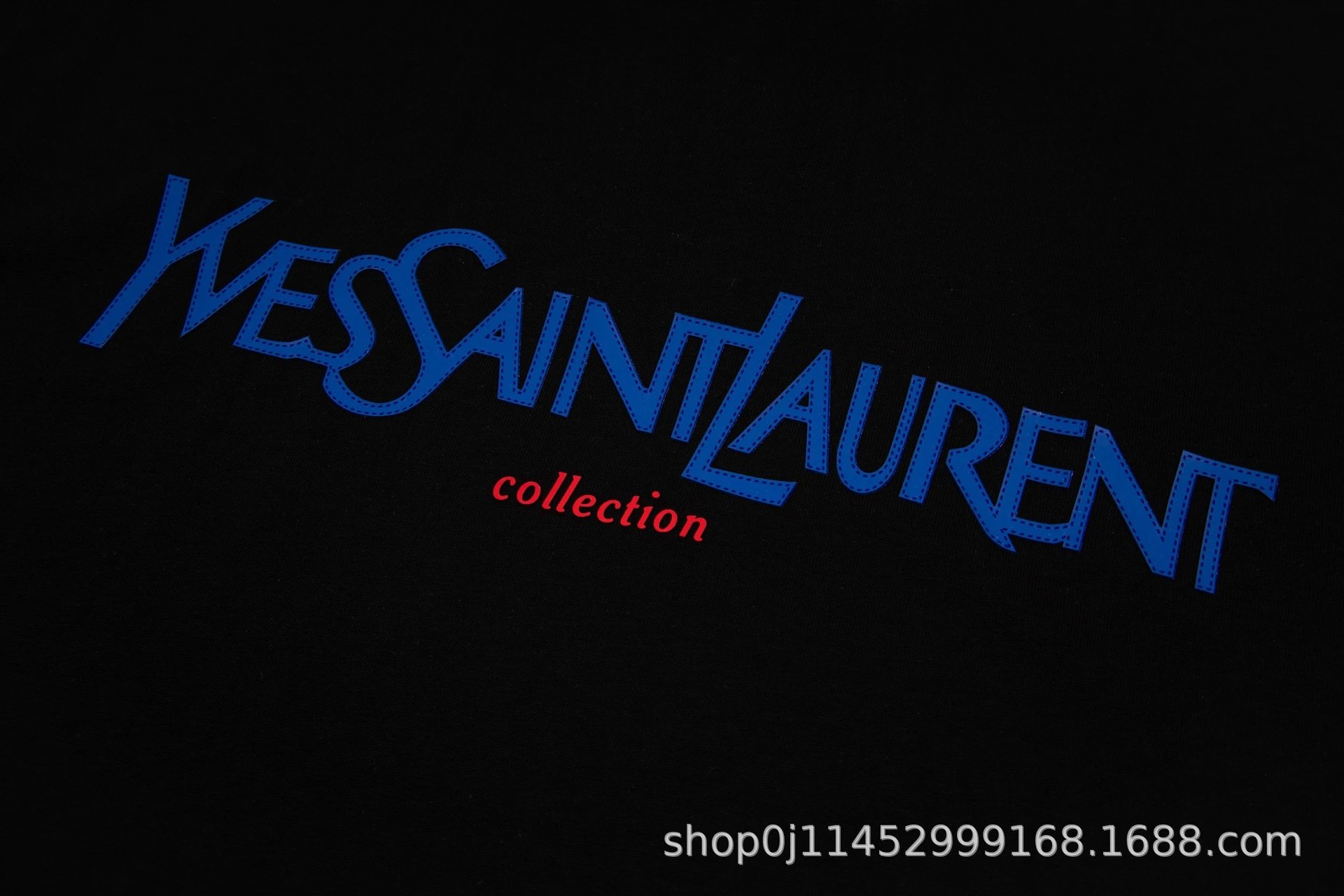 Saint Laurent Monogram Logo Black T-Shirt - 6