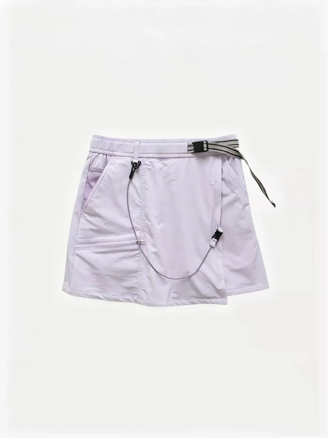 Design Wrap Skirt Shorts Lime Green Functional Sporty Shorts - 9