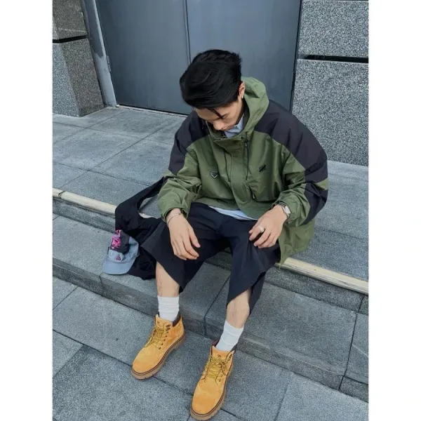 Design UNDEFEATED Field Jacket Olive Green and Black Outerwear - 11