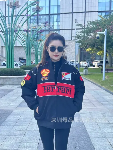 Design McLaren Mercedes-Benz F1 Team Inspired Racing Jacket Multicolor Outerwear - 15